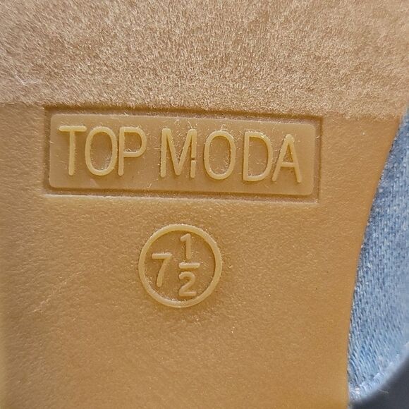 BRAND NEW TOP MODA SLINGBACK LOW BLOCK-HEEL ADJUSTABLE BUCKLE SHOE - Picture 14 of 14